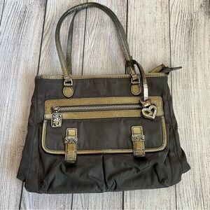 BRIGHTON Silver Ritz Flip Bag Purse